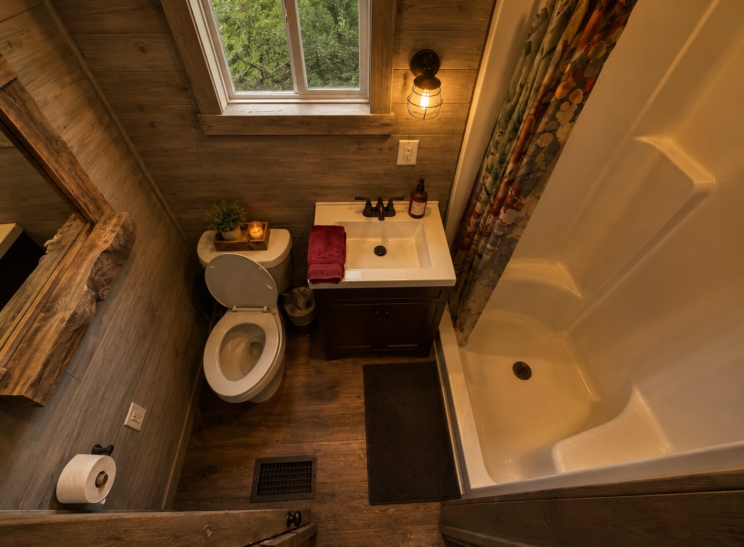 Bathroom with tub