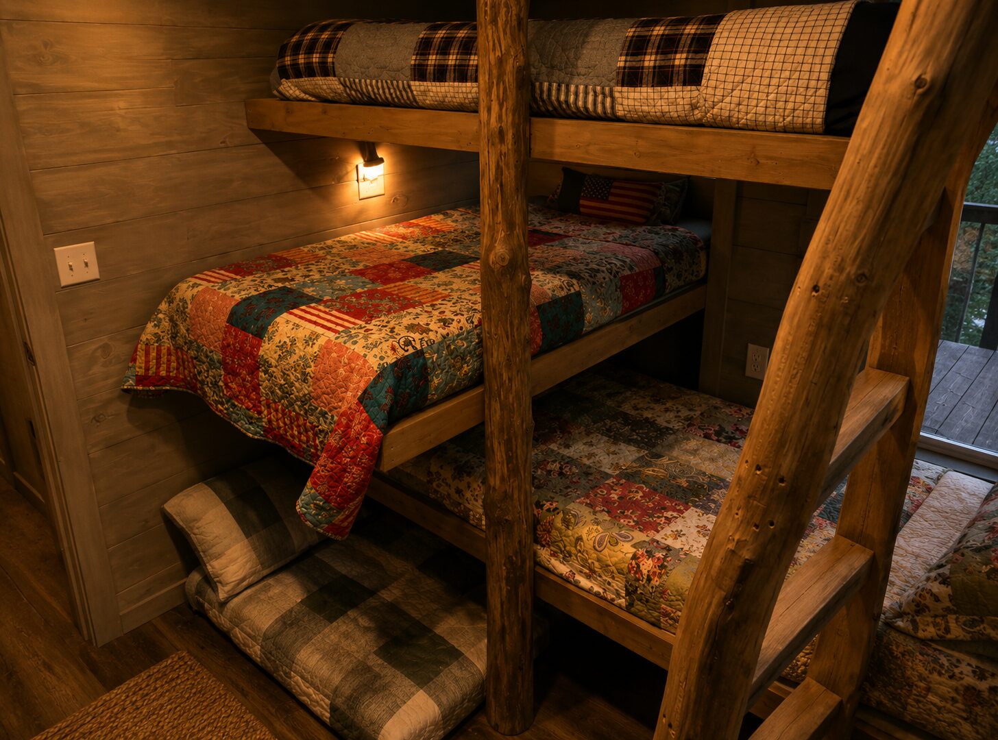 Bunk beds close up